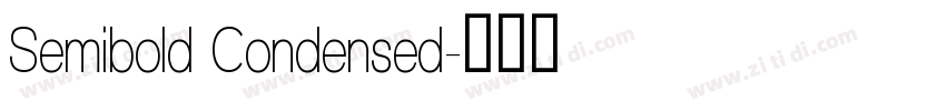 Semibold Condensed字体转换